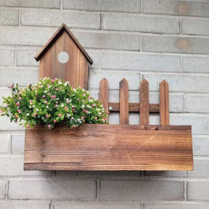Wall-hanging planter-wooden Shelf